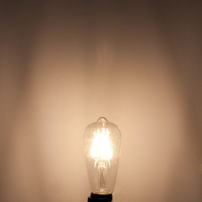 ST18 E26/E27 4W LED Vintage Antique Filament Light Bulb, 40W Equivalent, 4-Pack, AC100-130V or 220-240V ST18 E26/E27 4W LED Vintage Antique Filament Light Bulb, 40W Equivalent, 4-Pack, AC100-130V or 220-240V